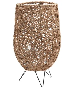 Laterne Windlicht Seiloptik Glaseinsatz dreibeinig Seil Glas 1 Stk Ø 19 cm