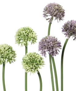 Lauch Blüten Allium Kunstblumen Kunstpflanzen 3er Bund – 34 cm – 2 Farben