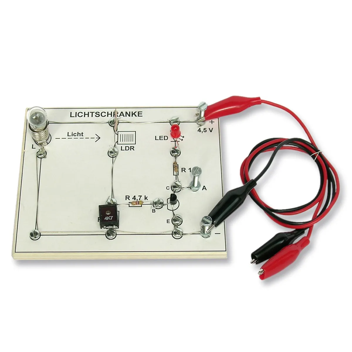 Lichtschranke Elektronik Holz Bausatz Kinder Werkset Bastelset – ab 12 Jahren – Bild 2