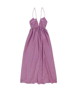 Sisters Department – Kleid lang, Mulitcolour stripes, Baumwolle/Viskose