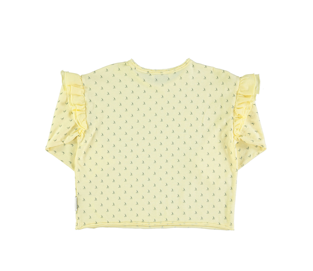 PiuPiuChick – Longsleeve „Boats“, Yellow, Biobaumwolle – Bild 3