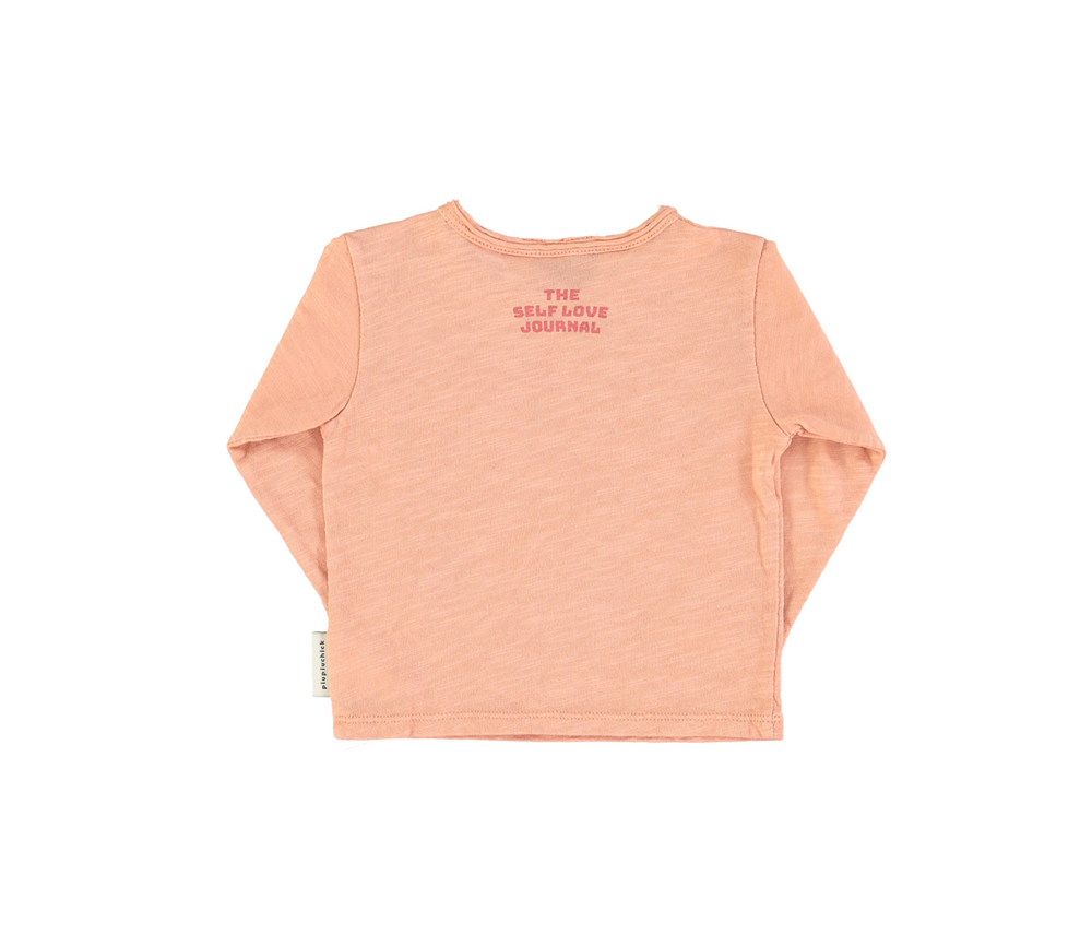 PiuPiuChick – Longsleeve „Bésame Mucho“, coral pink, Biobaumwolle (3J.) – Bild 4