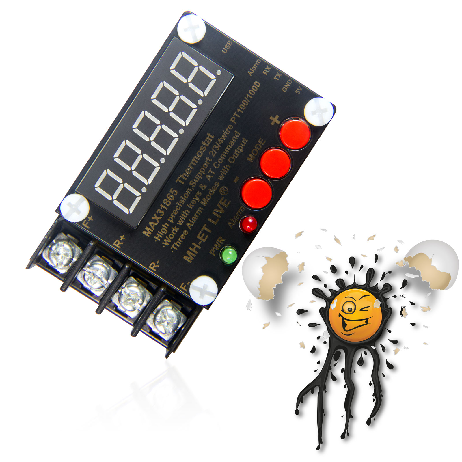 MAX31865 Thermostat PT100 2,3,4 wire Platinum RTD Temperatursensor Controller Modul – Bild 3