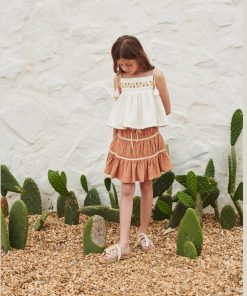 LIILU – Rock „Loro“, Toast, Biobaumwolle (10J.)