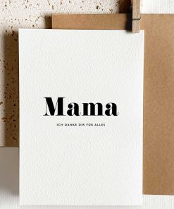 Unique Love – Klappkarte „Mama, ich danke dir“