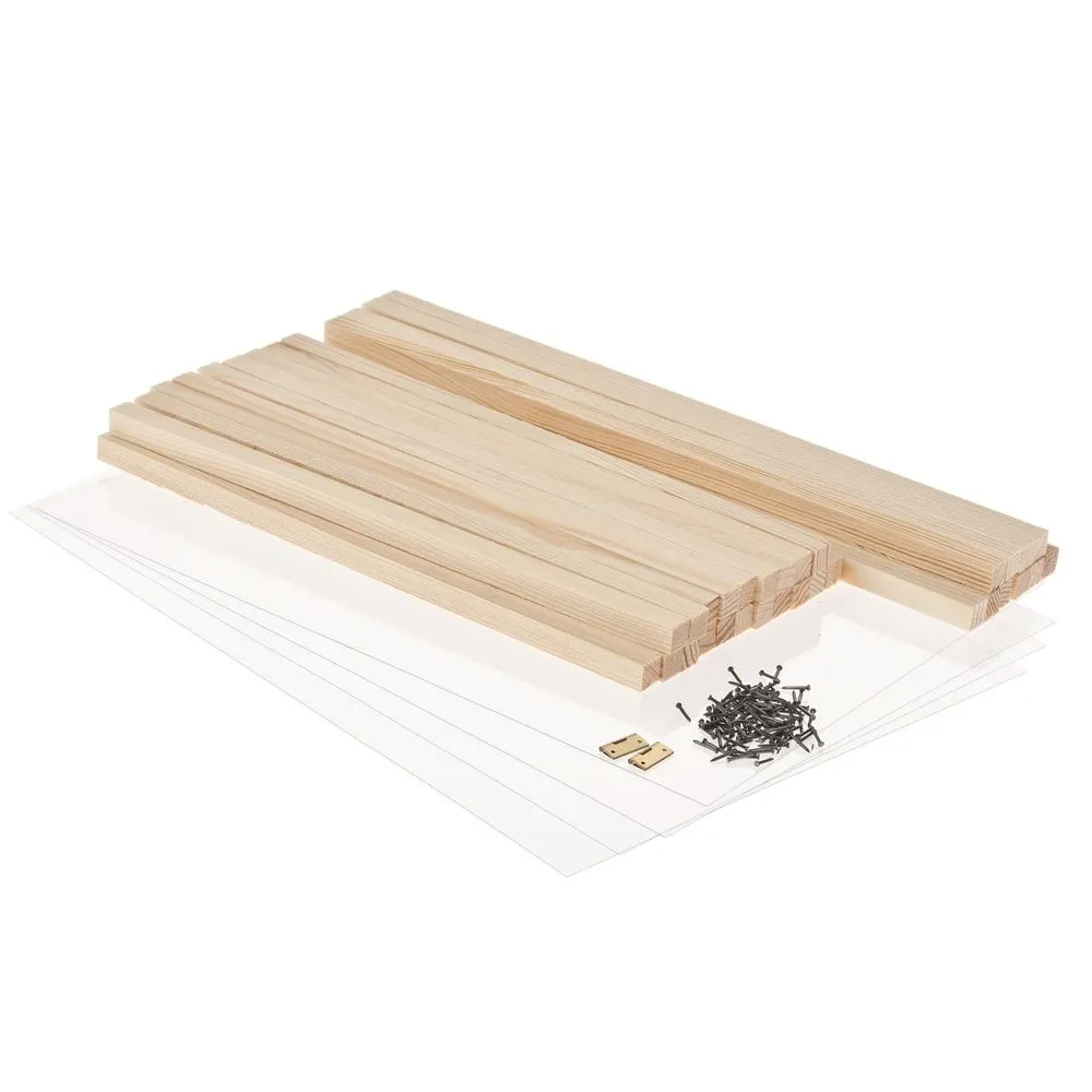 Mini-Gewächshaus Bausatz f. Kinder Werkset Bastelset ab 12 Jahren – Bild 3