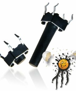 5 Stück Arduino DIY Mini Taster Micro Button Switch 4-polig 6×6 mm 4.3-20 mm