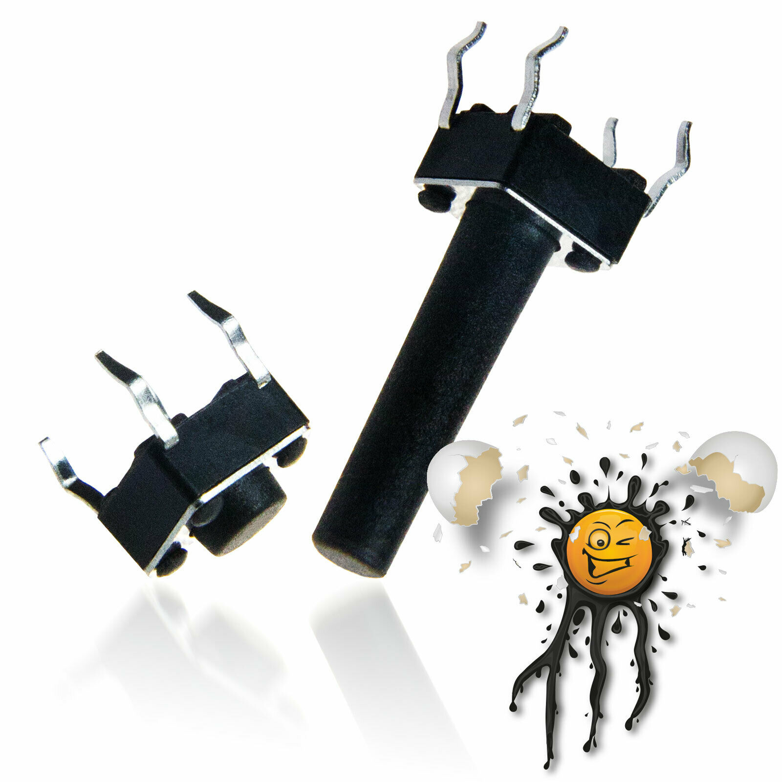 5 Stück Arduino DIY Mini Taster Micro Button Switch 4-polig 6×6 mm 4.3-20 mm