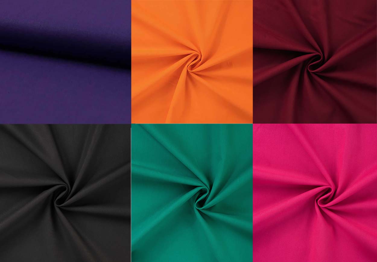 Unifarbenes Mischgewebe, dehnbar, knitterfrei, Kofferware