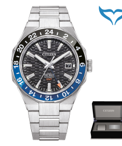 Citizen Automatikuhr NB6031-56E Serie 8 Automatik 10bar schwarz Datum GMT Saphir