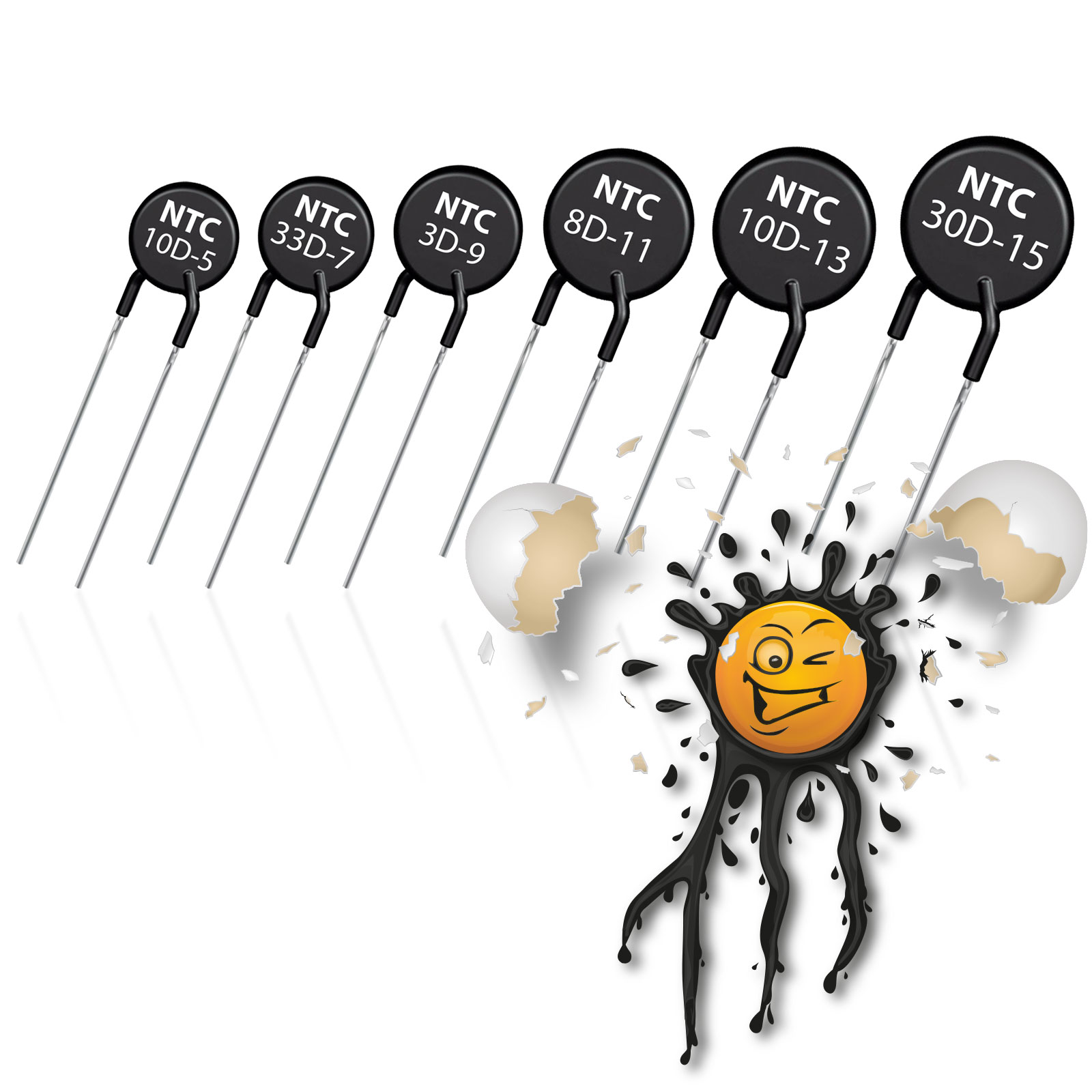 2 x NTC X439 Thermistor Einschaltstrom Begrenzer 1.5D – 50D D5 D7 D9 D11 D13 D15 D20