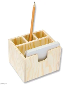 Notizzettelbox & Stiftehalter Holz Bausatz Kinder Werkset Bastelset ab 11 Jahren
