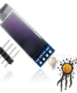 0.91″ OLED LCD Display 128×32 SSD1306 I2C IIC blau 3,3-5V