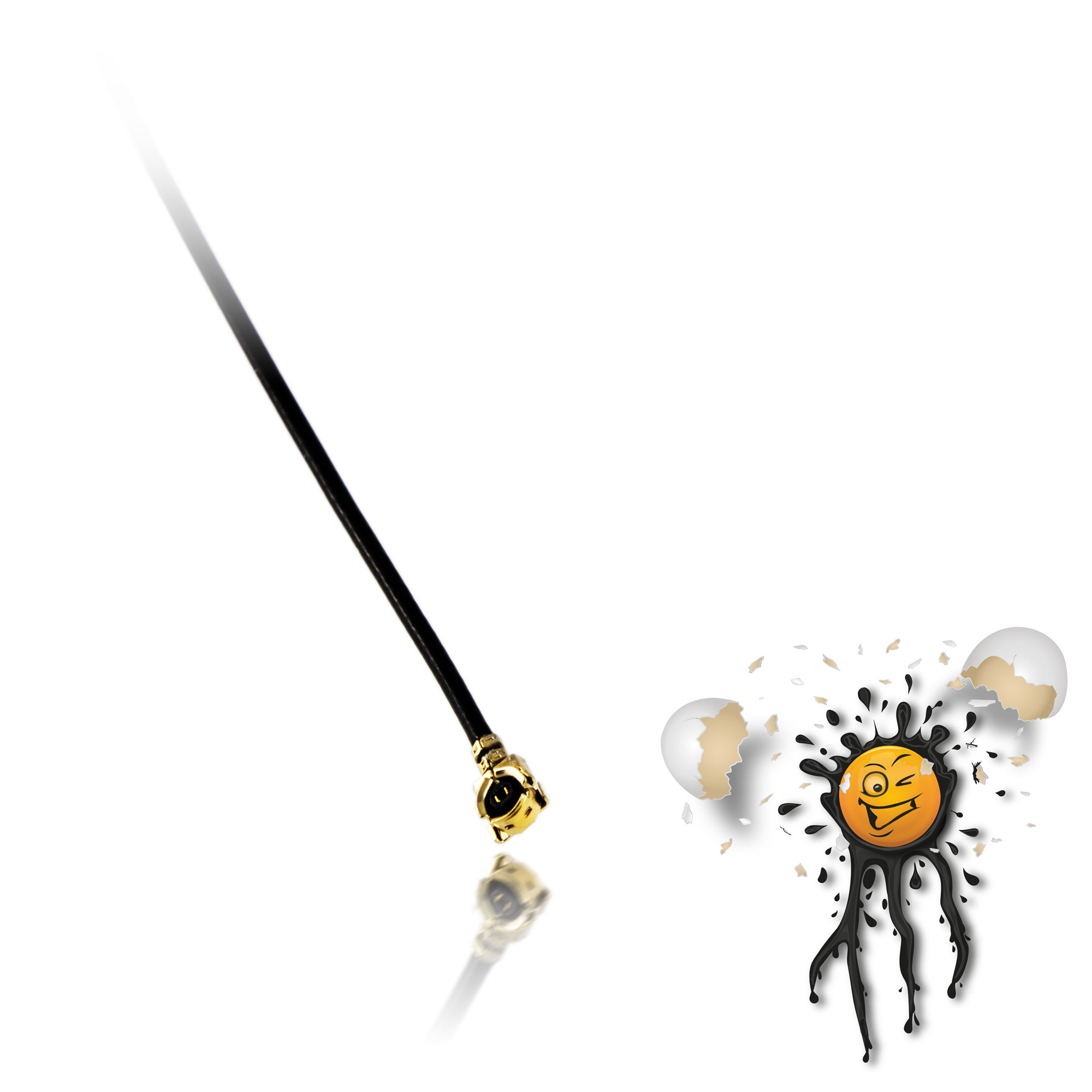 6 dBi Antenne RP-SMA female inkl. I-PEX – Bild 3