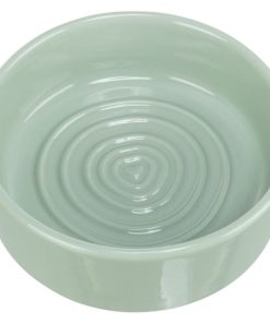 Keramiknapf, gewellt mit Herz, salbeifarben, spülmaschinengeeignet (0,3l, 0,8l)