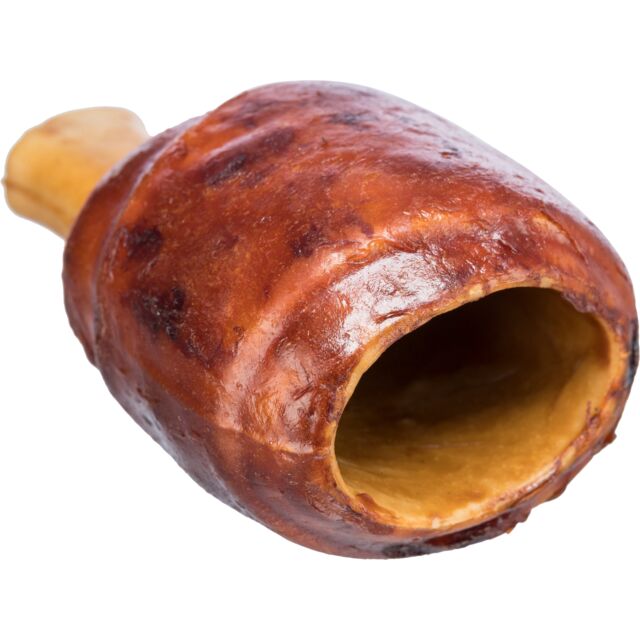 Hunde-Haxe, mit Huhn/Reis/Weizen, zuckerfrei (9x6cm), besonders leckerer Geruch! – Bild 3