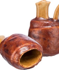 Hunde-Haxe, mit Huhn/Reis/Weizen, zuckerfrei (9x6cm), besonders leckerer Geruch!