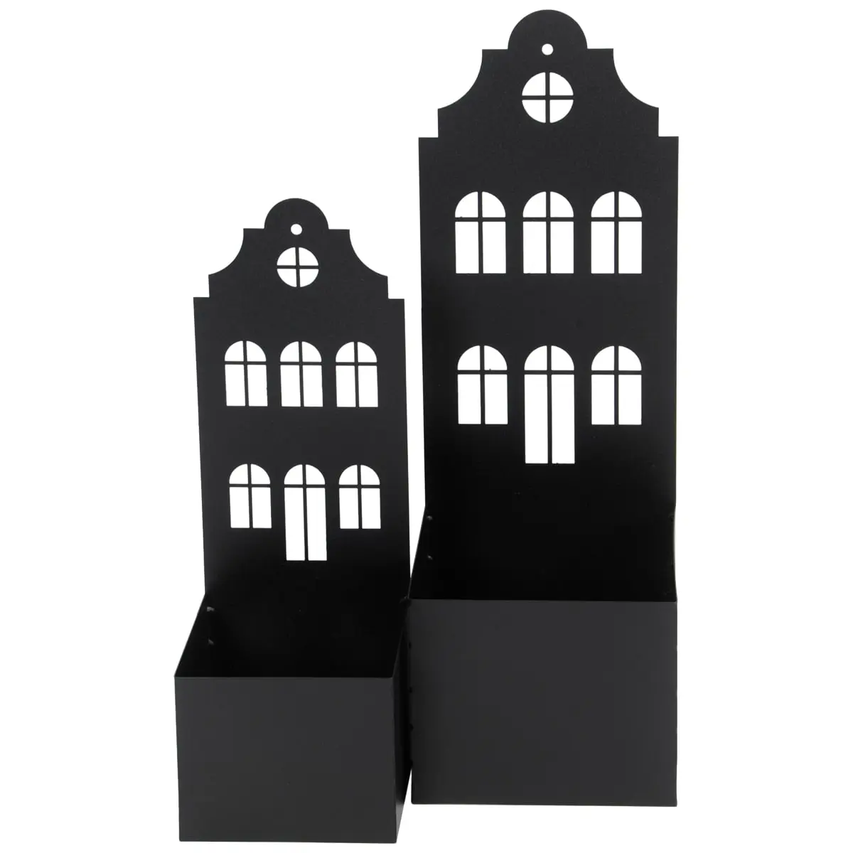 Pflanzkästen Häuser Set schwarz – Bild 2