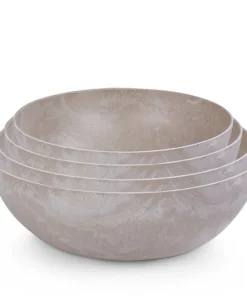 Pflanzschalen für draußen – Dekoschalen sand beige – 3 Größen