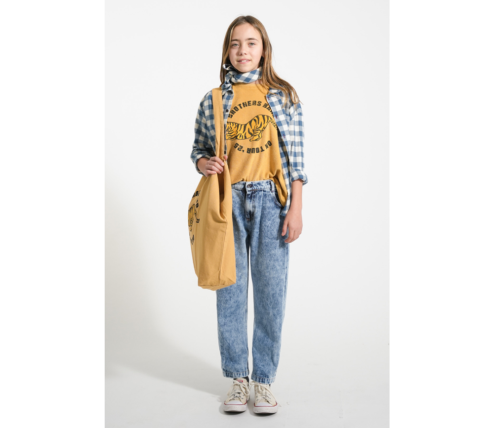 PiuPiuChick – Hemd, blue & white checkered, Biobaumwolle – Bild 4