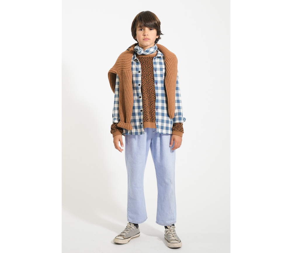 PiuPiuChick – Hemd, blue & white checkered, Biobaumwolle – Bild 6