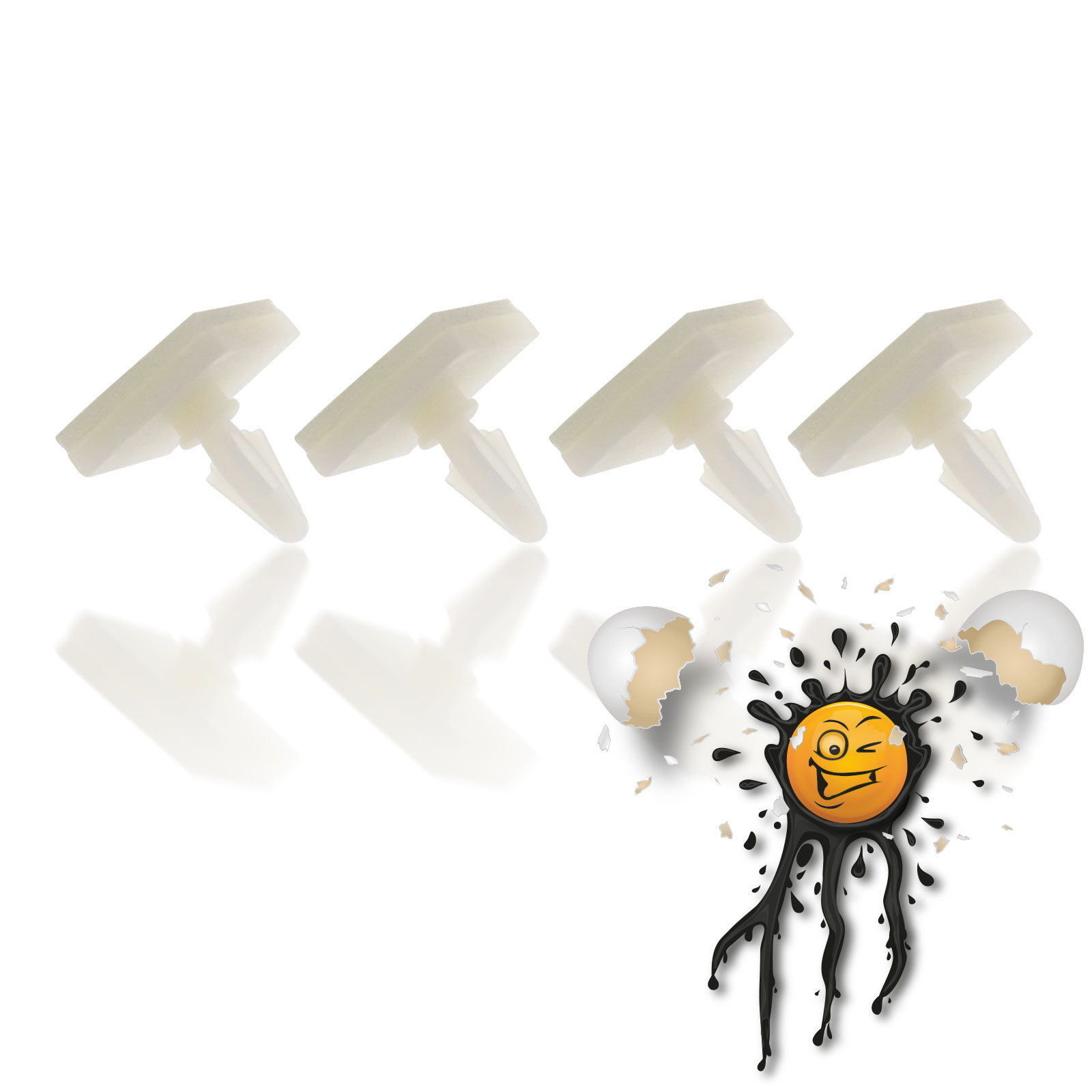 3mm Platinen PCB Klebe Abstandhalter HC-5 4.8 mm adhesive Standoff – Bild 5