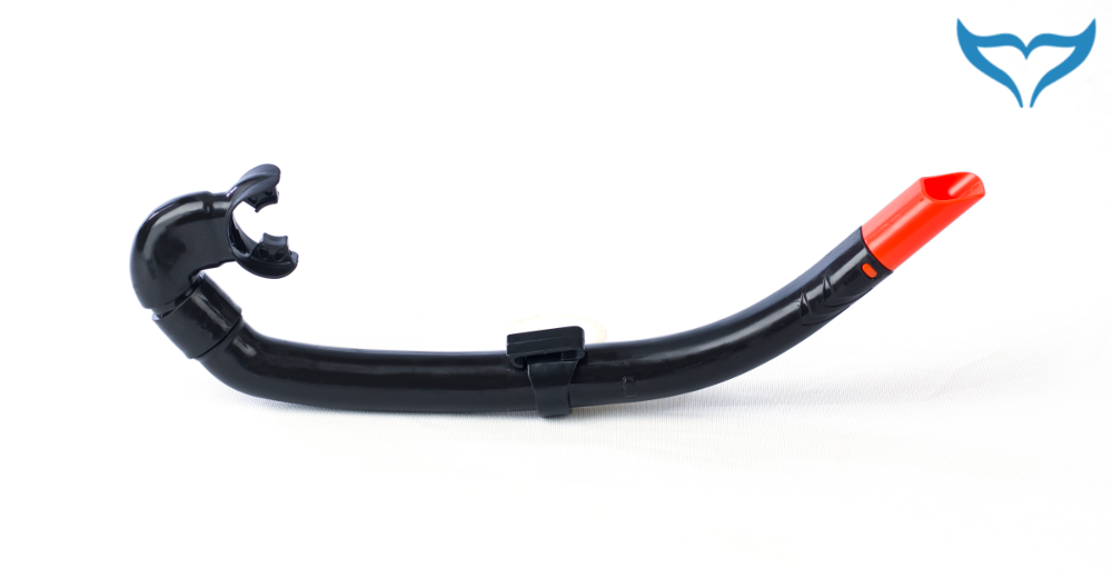 Poseidon Schnorchel Black Line schwarz Silikon Mundstück Clip Erwachsene ABC Neu – Bild 2