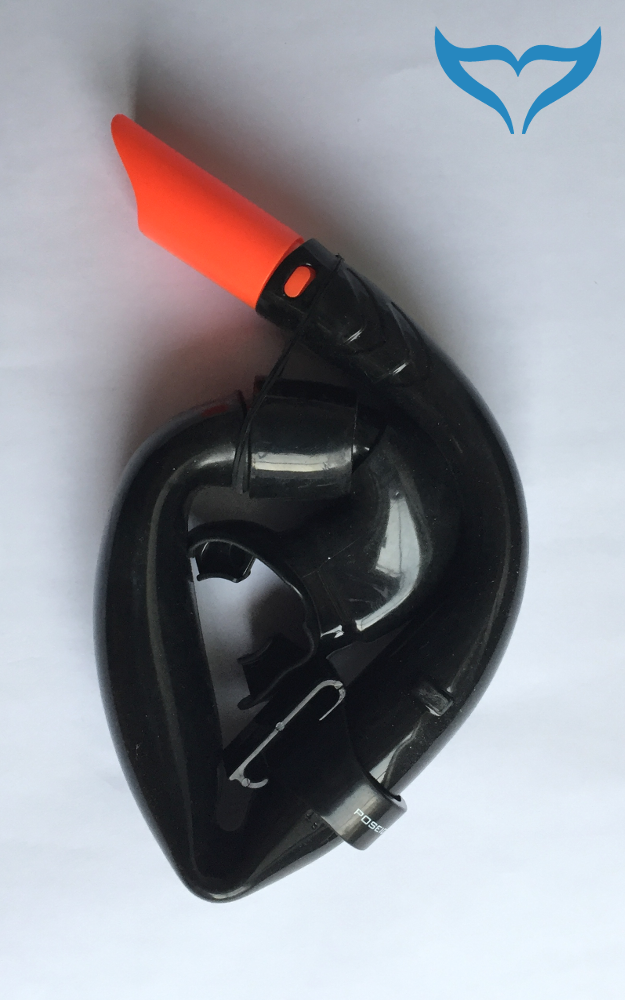 Poseidon Schnorchel Black Line schwarz Silikon Mundstück Clip Erwachsene ABC Neu – Bild 5