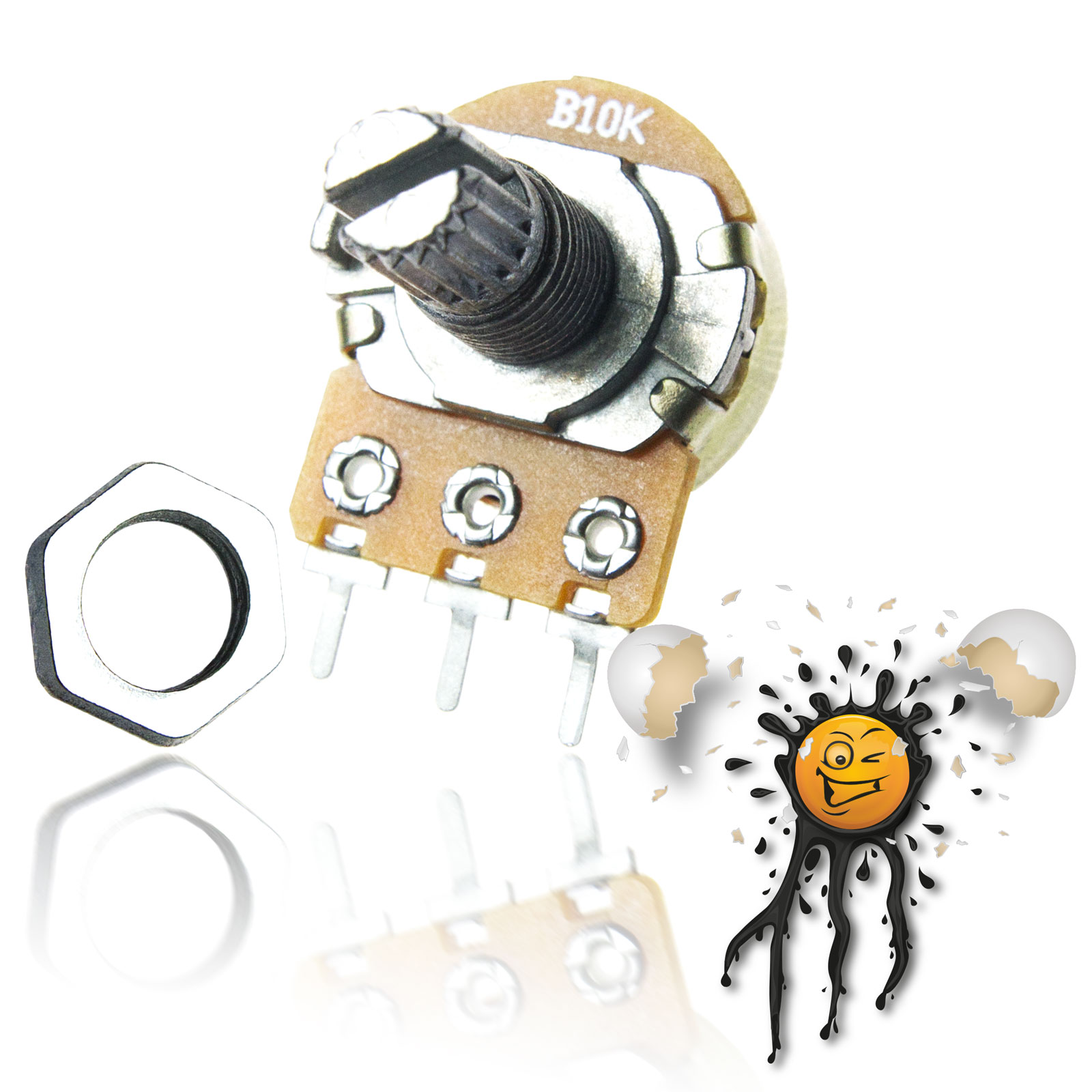 10 Stück linear Dreh Rotary Potentiometer B Type 1KΩ – 1MΩ 3 Pin Sortiment – Bild 5