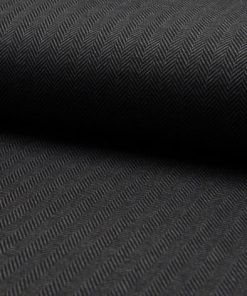 Stretch, Fischgrät Musterung Dunkelgrau / Anthrazit