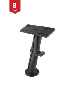 RAM MOUNTS AUFBAU-SET – B-KUGEL (1 ZOLL), RUNDE BASISPLATTE (AMPS), LANGER VERBINDUNGSARM, UNIVERSAL-ADAPTERPLATTE