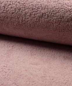 Teddystoff, Altrosa, Baumwolle