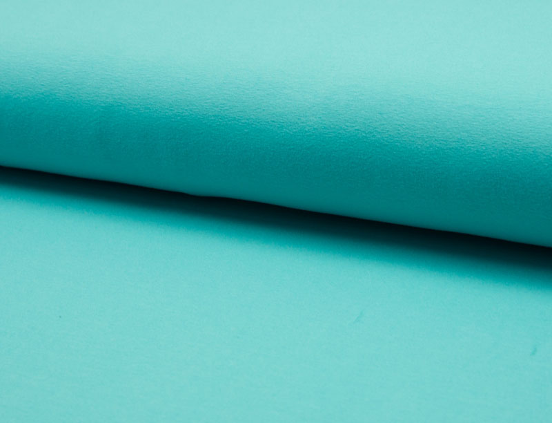 French Terry, helles Türkis – Sweatshirtstoff brushed