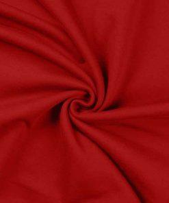 French Terry, unifarben dunkles Rot, Sweatshirtstoff brushed