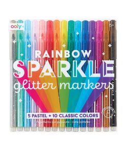 OOLY – 15 Rainbow Sparkle Glitter Markers