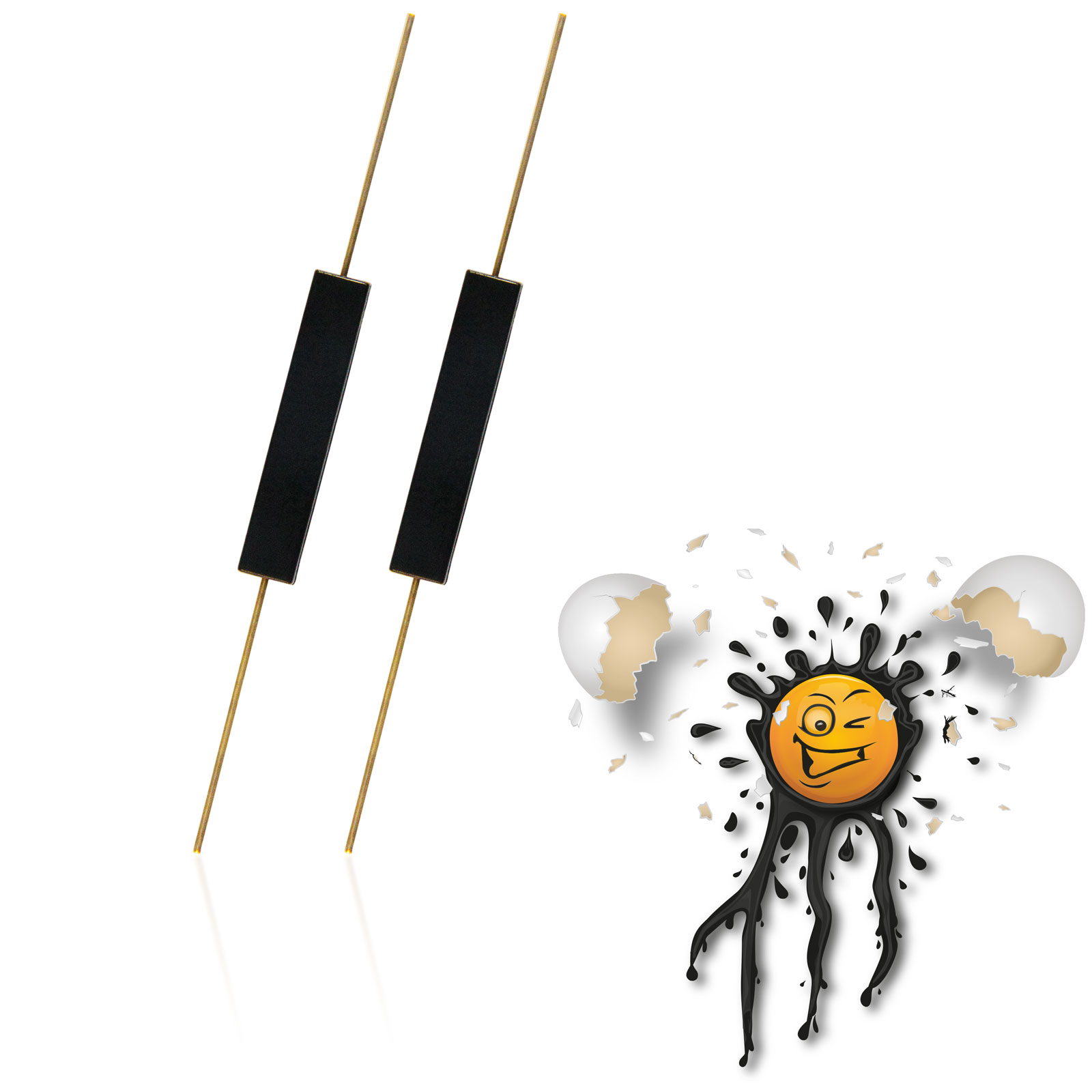 2 x Reedkontakt Magnetkontakt Trockenschalter GPS-16 Type A Schliesser NO