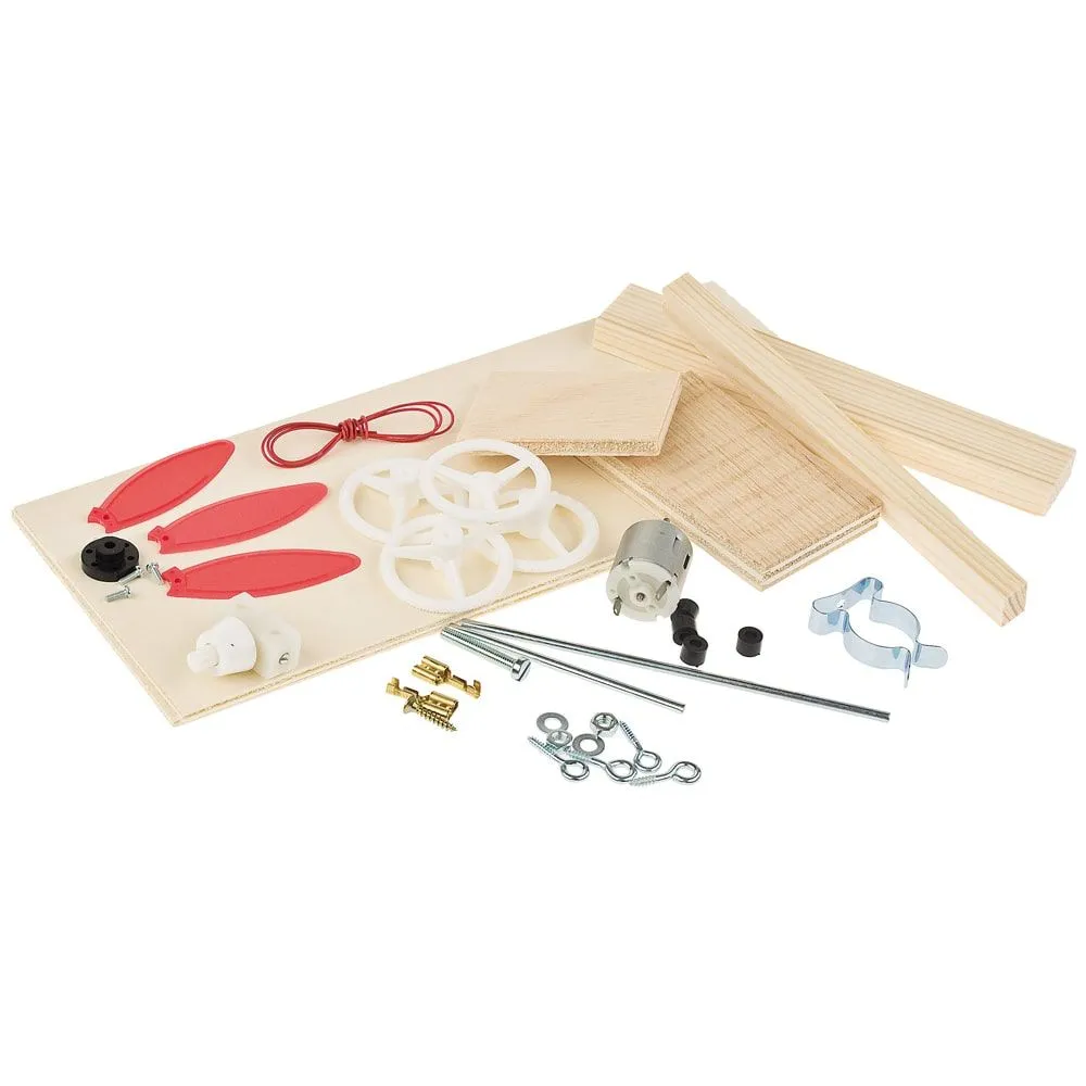 Renner mit Luftschraubenantrieb Bausatz f. Kinder Werkset Bastelset ab 10 Jahren – Bild 4