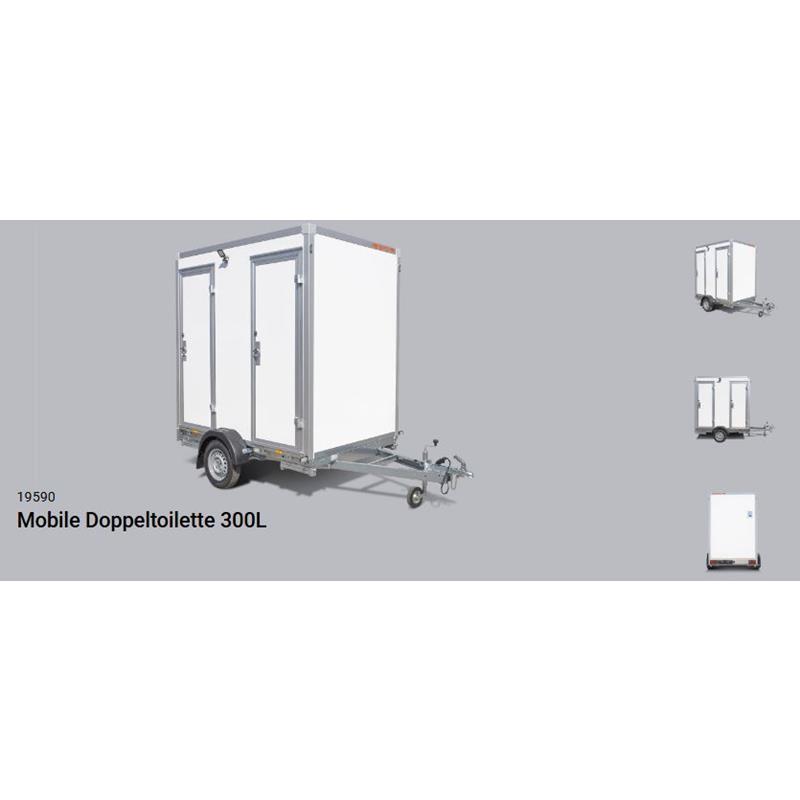 Respo Mobile Doppeltoilette 300L (19590) – Bild 3