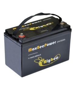 Rigbee LiFePO4 Akkublock 24V 50Ah / 1280Wh inklusive 10A Ladegerät