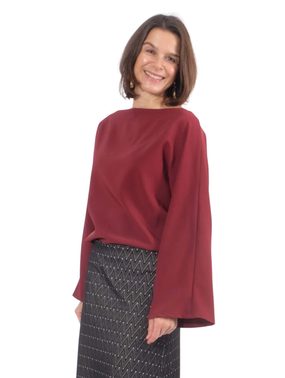 Unifarbenes Mischgewebe, dehnbar, knitterfrei, Kofferware – Bild 3