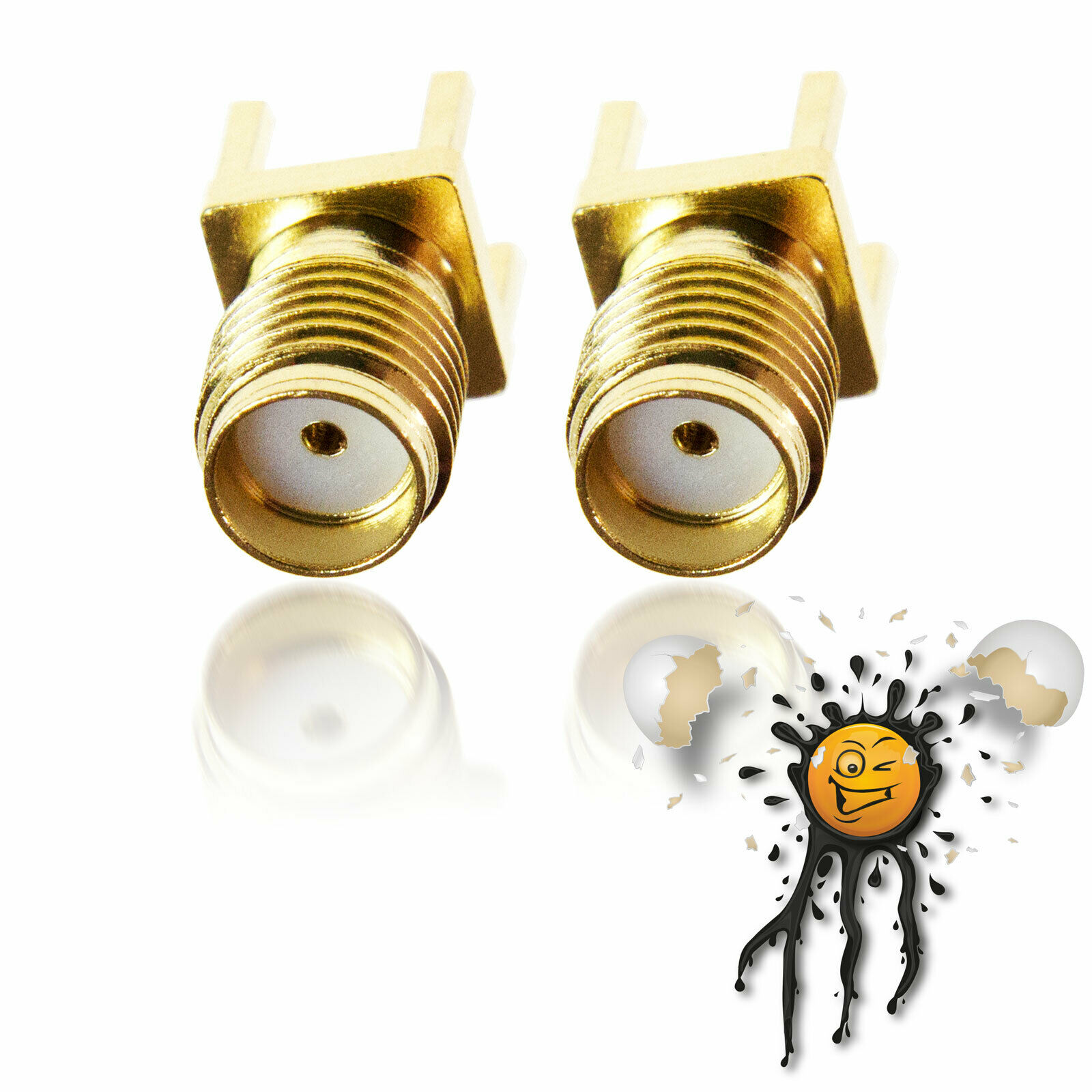 2 x SMA PCB Platinen WiFi WLan Antennenadapter Buchse female 1,6mm für Platinenmontage – Bild 3