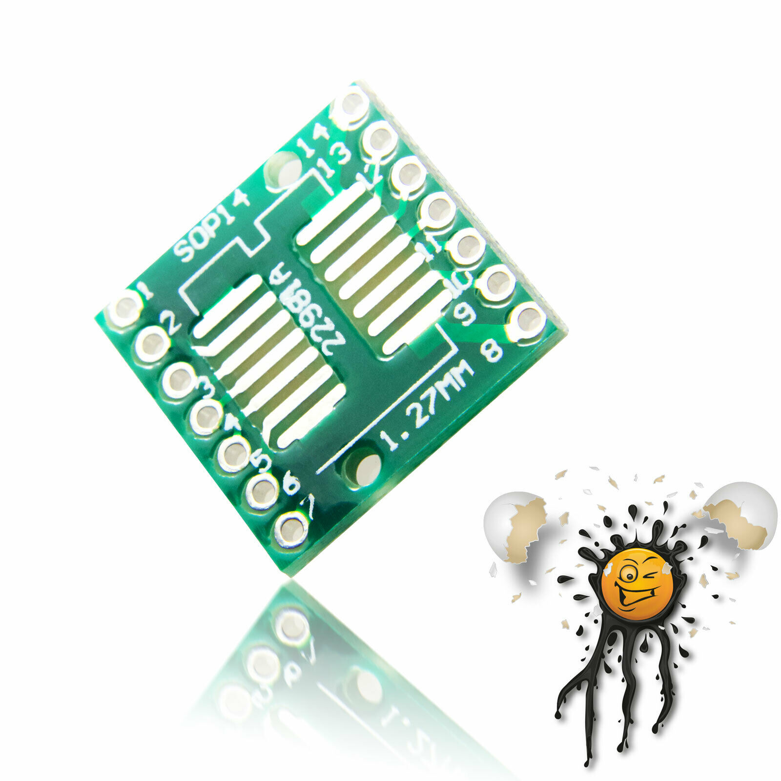 SOP14 to Dip Adapter Set 6 Teile Break Out inkl. Pins – Bild 3