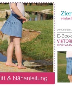 Faltenrock / Wickelrock “VIKTORIA”, Gr. 62 – 104 [Digital]