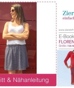 Rock mit Kellerfalten, mit oder ohne RV “FLORENTINA”, Gr. 158 – Damengr. 46