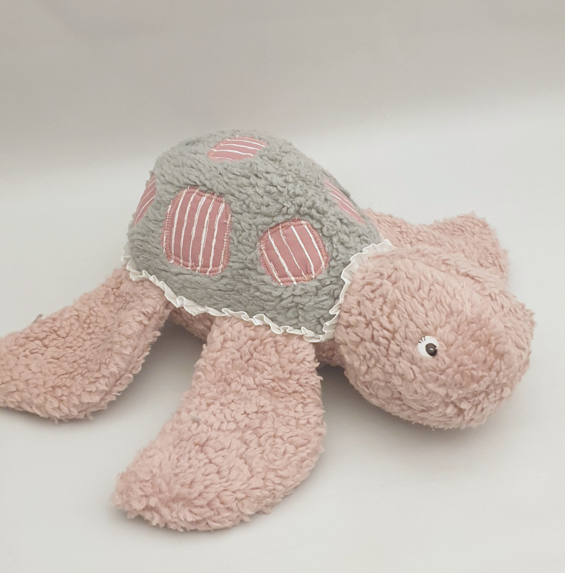 Teddystoff, Altrosa, Baumwolle – Bild 8