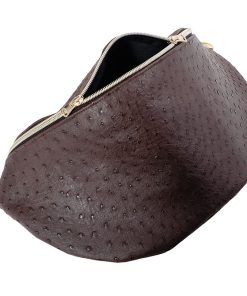 Nähset / Stoffpaket Tasche Tarika – Kunstleder Mocca Straußenoptik