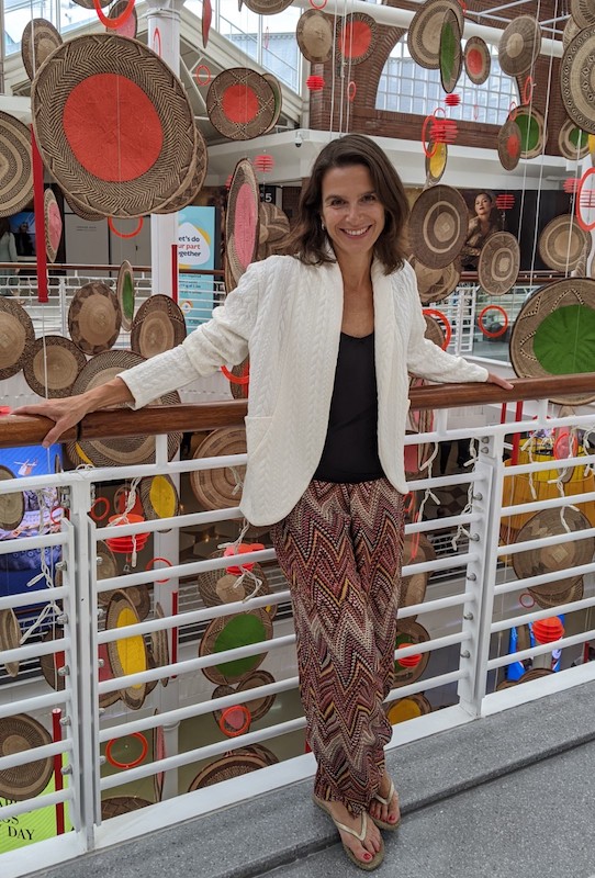 Dehnbarer Strickstoff mit Zopfmuster, Pink – Bild 9