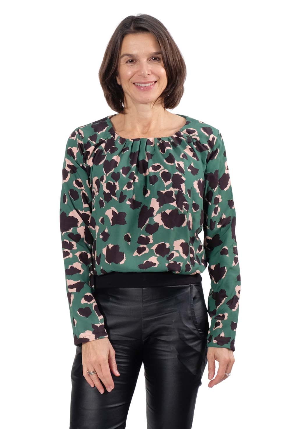 Viskose Leo Musterung Blau / Gelb – Bild 8