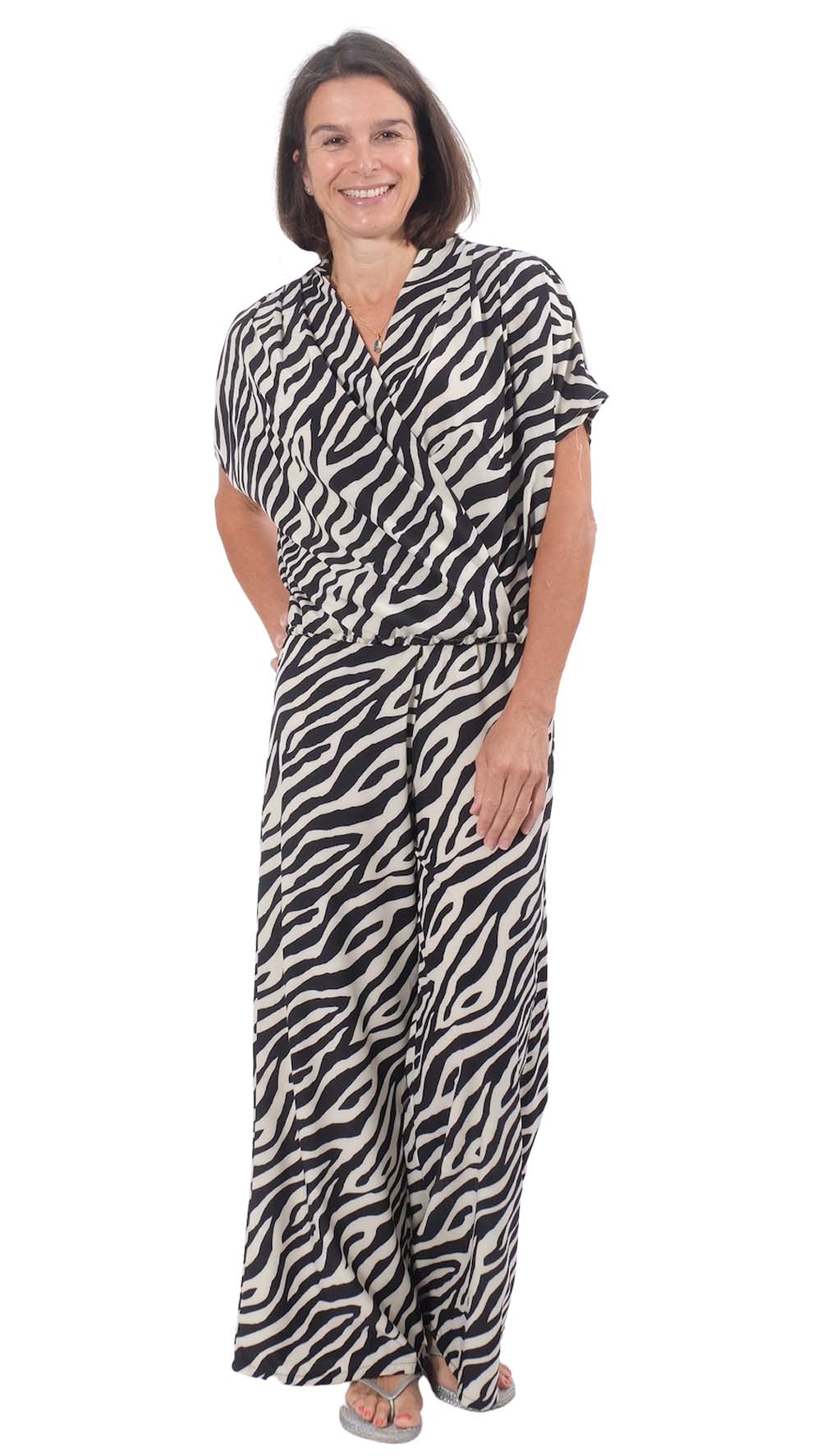 Mischgewebe – Viskose, Zackenmuster, Khaki – Bild 7