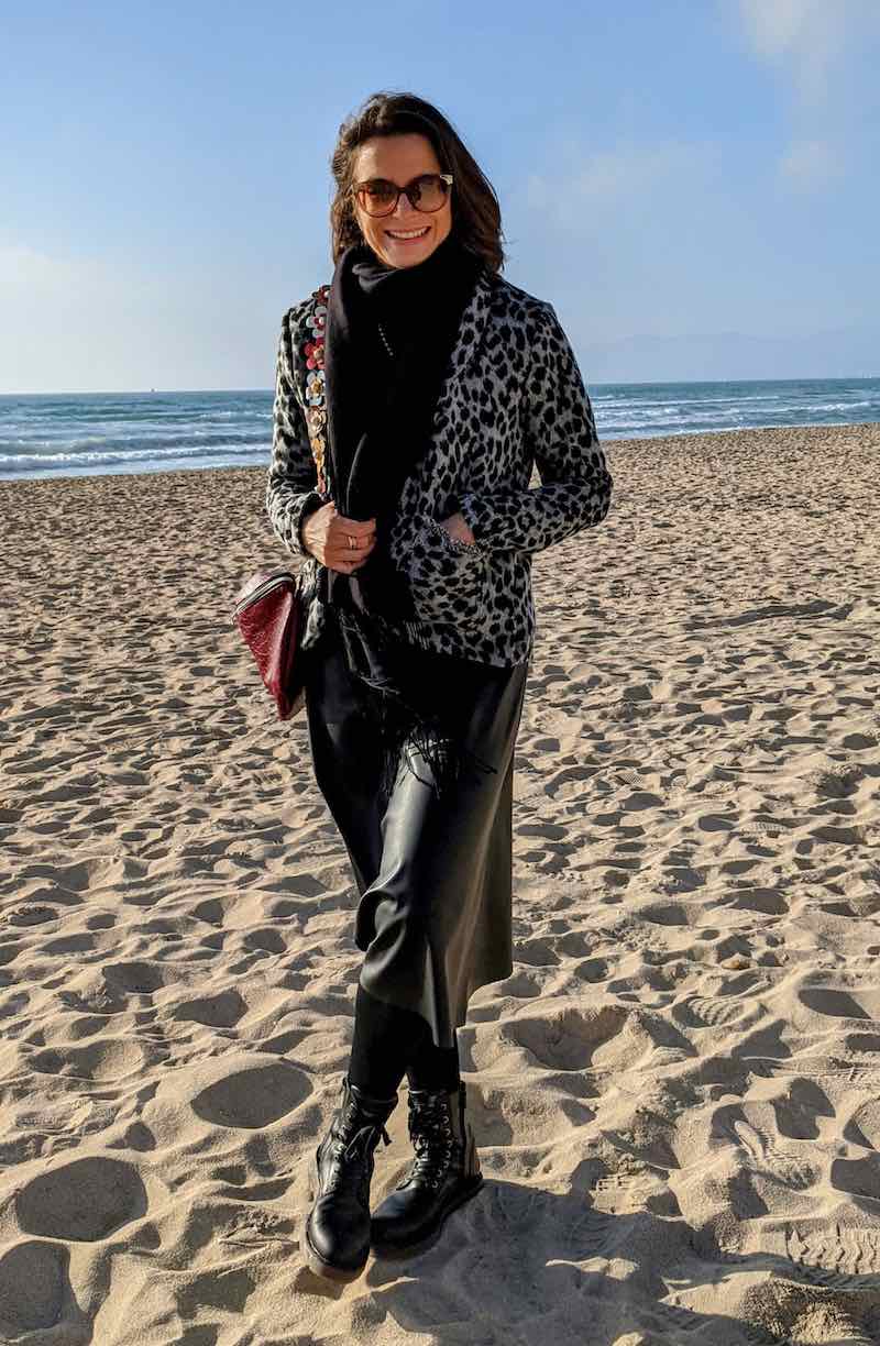 Nähset / Stoffpaket Tasche Tarika – Kunstleder Mocca Straußenoptik – Bild 8